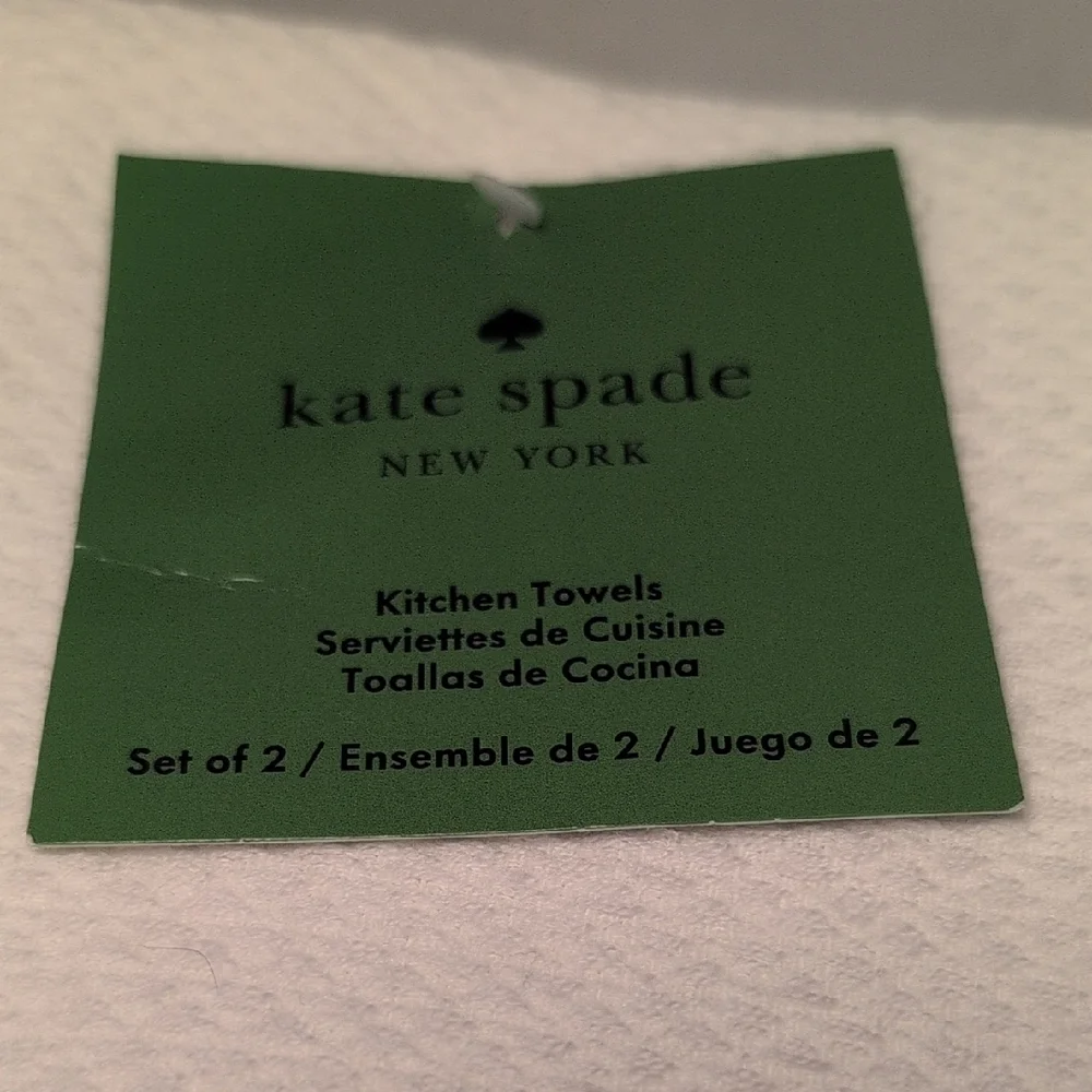 Kate Spade Set of 2 Kitchen Towels Drink/Cocktail Design